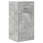 Preview: Eck-Schreibtisch mit Schubladen Beton Grau 102 x 88 x 75 cm