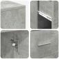 Preview: Eck-Schreibtisch mit Schubladen Beton Grau 102 x 88 x 75 cm