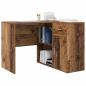 Preview: Eckschreibtisch Alter Holz 102x88x75 cm Holzwerkstoff