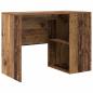 Preview: Eckschreibtisch Alter Holz 102x88x75 cm Holzwerkstoff