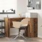 Preview: Eckschreibtisch Alter Holz 102x88x75 cm Holzwerkstoff
