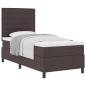 Preview: Boxspringbett mit Matratze Dunkelbraun 80x200 cm Stoff