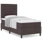 Preview: Boxspringbett mit Matratze Dunkelbraun 80x200 cm Stoff
