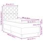 Preview: Boxspringbett mit Matratze Dunkelbraun 80x200 cm Stoff
