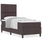 Preview: Boxspringbett mit Matratze Dunkelbraun 80x200 cm Stoff