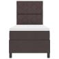 Preview: Boxspringbett mit Matratze Dunkelbraun 80x200 cm Stoff