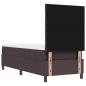 Preview: Boxspringbett mit Matratze Dunkelbraun 80x200 cm Stoff