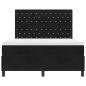 Preview: Boxspringbett mit Matratze Schwarz 140x190 cm Samt