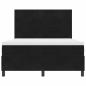 Preview: Boxspringbett mit Matratze Schwarz 140x190 cm Samt
