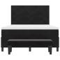 Preview: Boxspringbett mit Matratze & Bank Schwarz 140x190 cm Samt