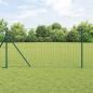 Preview: ARDEBO.de - Euro-Zaun mit 13 Pfosten 1x25 m Galvanisierter Stahl Grün
