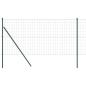 Preview: Euro-Zaun mit 13 Pfosten 1x25 m Galvanisierter Stahl Grün
