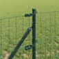 Preview: Euro Zaun mit 13 Pfosten 0.6x50 m Verzinkter Stahl Grün