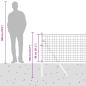 Preview: Euro Zaun mit 13 Pfosten 0.8x25 m Verzinkter Stahl Grau