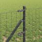 Preview: Euro Zaun mit 13 Pfosten 0.4x50 m Verzinkter Stahl Grau