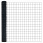 Preview: Euro Zaun mit 7 Spike-Pfosten 1.5x10 m verzinkter Stahl grau