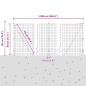 Preview: Euro Zaun mit 13 Flanschpfosten 0.8x25 m verzinkter Stahl