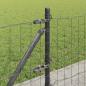 Preview: Euro Zaun mit 13 Flanschposten 0.4x50 m galvanisierter Stahl