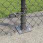 Preview: Maschendrahtzaun mit Betonsockel 10 x 1,6 m Grau Netz