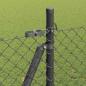 Preview: Maschendrahtzaun mit Betonsockel 10 x 1,6 m Grau Netz