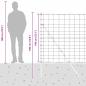 Preview: Weidezaun 1.4x25 m Verzinkter Stahl, Zaunpfosten 13 Stück Ø32 mm 190 cm Verzinkter Stahl
