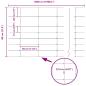 Preview: Feldzaun 0.8x50 m verzinkter Stahl, Zaunpfosten 13 Stück Ø32 mm 120 cm verzinkter Stahl