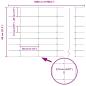 Preview: Feldzaun 1x50 m Galvanisiertes Stahl, Zaunpfosten 13 Stück Ø32 mm 150 cm Galvanisiertes Stahl