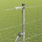 Preview: Feldzaun 1.4x50 m Verzinkter Stahl, Zaunpfosten 13 Stück Ø32 mm 190 cm Verzinkter Stahl