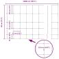 Preview: Feldzaun 0,8x100 m verzinkter Stahl, Zaunpfosten 13 Stück Ø32 mm 120 cm verzinkter Stahl