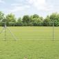 Preview: ARDEBO.de - Feldzaun 0,8x100 m verzinkter Stahl, Zaunpfosten 13 Stück Ø32 mm 120 cm verzinkter Stahl
