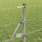 Preview: Feldzaun 0,8x100 m verzinkter Stahl, Zaunpfosten 13 Stück Ø32 mm 120 cm verzinkter Stahl