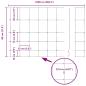 Preview: Feldzaun 0.8x25 m Verzinkter Stahl, Zaunpfosten mit Spike 13 Stück Ø32 mm 100 cm Verzinkter Stahl