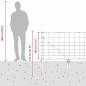 Preview: Feldzaun 0,8x25 m verzinkter Stahl, Zaunpfosten mit Spike 13 stk Ø32 mm 100 cm verzinkter Stahl