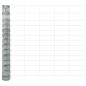 Preview: Feldzaun 1,4 x 25 m Verzinkter Stahl, Zaunpfosten mit Spitze 13 Stück Ø32 mm 160 cm Verzinkter Stahl