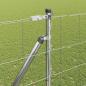 Preview: Field Fence 1.6x25 m Verzinkter Stahl, Zaunpfosten mit Spike 13 Stück Ø32 mm 180 cm Verzinkter Stahl