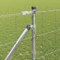 Preview: Feldzaun 1.2x50 m verzinkter Stahl, Zaunpfosten mit Spike 13 Stück Ø32 mm 140 cm verzinkter Stahl