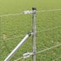 Preview: Feldzaun 0.8x100 m verzinkter Stahl, Zaunpfosten mit Spitze 13 Stück Ø32 mm 100 cm verzinkter Stahl