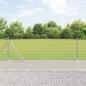 Preview: ARDEBO.de - Weidezaun 0.8x50 m Verzinkter Stahl, Zaunpfosten mit Basisplatten 13 pcs Ø32mm 90cm Verzinkter Stahl