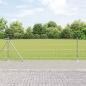Preview: ARDEBO.de - Feldzaun 0.8x100 m Verzinkter Stahl, Zaunpfosten mit Fußplatten 13 Stk Ø32mm 90cm Verzinkter Stahl