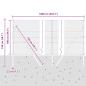 Preview: Bodenmontierter Sechseckzaun 10 x 1 m PVC-beschichteter Stahl