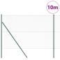 Preview: Bodenmontierter Sechseckzaun 10 x 1,6 m PVC-beschichteter Stahl