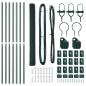 Preview: Bodenmontierter Sechseckzaun 10 x 1,6 m PVC-beschichteter Stahl