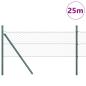 Preview: Bodenmontierter Sechseckzaun 25 x 0,8 m PVC-beschichteter Stahl
