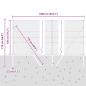 Preview: Bodenmontierter Sechseckzaun 10 x 1,2 m PVC-beschichteter Stahl