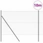 Preview: Bodenmontierter Sechseckzaun 10 x 1,6 m PVC-beschichteter Stahl
