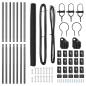 Preview: Bodenmontierter Sechseckzaun 10 x 1,6 m PVC-beschichteter Stahl