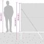 Preview: Sechseckzaun Grau 1,6x25 m Stahl, Zaunpfeiler 13 Stück Grau Ø32 mm 210 cm verzinkter Stahl