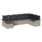 Preview: Gartensofa-set 8 stk. Hellgrau Poly Rattan