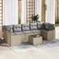 Preview: ARDEBO.de - Gartensofa-set 8 stk. 7-Sitzanzahl Beige und Grau