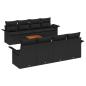 Preview: Gartensofa-set 9 Stk. Schwarz Poly-Rattan